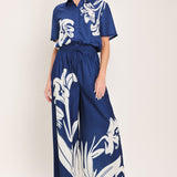 COASTAL BLOOM WOVEN TOP