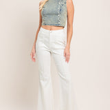 SWEET DETAIL DENIM CROP TOP