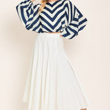 ST. TROPEZ STRIPE WOVEN TOP