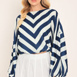 ST. TROPEZ STRIPE WOVEN TOP