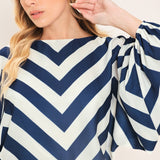 ST. TROPEZ STRIPE WOVEN TOP
