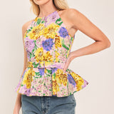 BLOSSOM MARKET WOVEN TOP