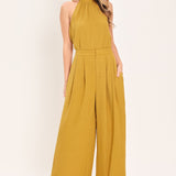 GOLDEN STATE OF MIND WOVEN HALTER TOP