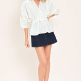 SEASIDE BREEZE WOVEN TOP