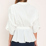 SEASIDE BREEZE WOVEN TOP