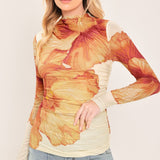 TROPIC BLOOM POWER MESH TOP