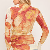 TROPIC BLOOM POWER MESH TOP