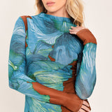 TROPIC BLOOM POWER MESH TOP