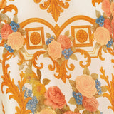 ANTIQUE BLOOM WOVEN HALTER TOP