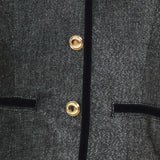 METALLIC HOURGLASS WOVEN TOP