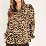 JUNGLE GLAM WOVEN TOP