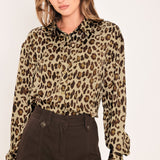 JUNGLE GLAM WOVEN TOP