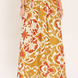 GOLDEN ISLAND WOVEN TOP AND SKIRT SET