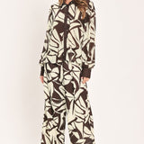 VANILLA VINE MOSAIC WOVEN TOP
