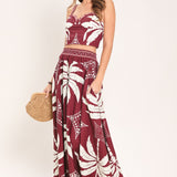 PARADISE CHARM WOVEN TOP AND SKIRT SET