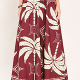 PARADISE CHARM WOVEN TOP AND SKIRT SET