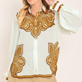 DESERT BLOOM WOVEN TOP