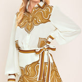 DESERT BLOOM WOVEN TOP