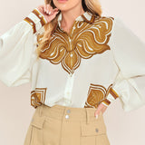 DESERT BLOOM WOVEN TOP