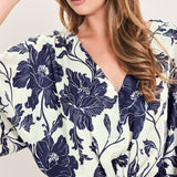WHITE MAGNOLIA CURRENT WOVEN TOP