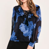 ROYAL BLOOM FANTASIA WOVEN BLOUSE