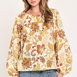 MARIGOLD VINE FABLE WOVEN TOP