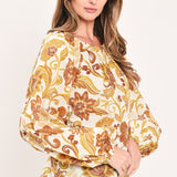 MARIGOLD VINE FABLE WOVEN TOP