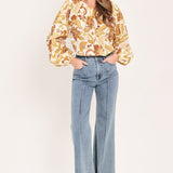 MARIGOLD VINE FABLE WOVEN TOP