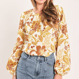 MARIGOLD VINE FABLE WOVEN TOP