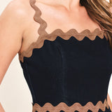 EVENING TIDE DENIM TOP