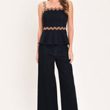 EVENING TIDE DENIM TOP