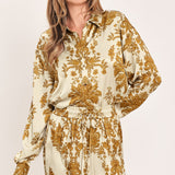 BAROQUE SUNSHINE WANDER WOVEN TOP