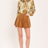 BAROQUE SUNSHINE WANDER WOVEN TOP