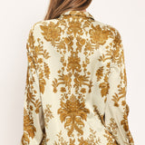 BAROQUE SUNSHINE WANDER WOVEN TOP