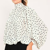 PEARL SPECKLE CHIC WOVEN TOP