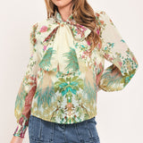 PARADISE PETAL WALTZ WOVEN TOP