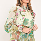 PARADISE PETAL WALTZ WOVEN TOP