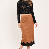 NOIR LACE MOONRISE WOVEN LACE CROP TOP