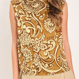 BOHEME PAISLEY WOVEN TOP