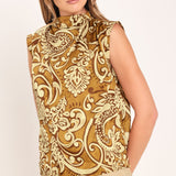 BOHEME PAISLEY WOVEN TOP