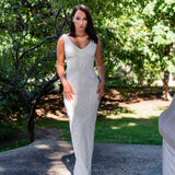 Lara Bryant Beaded Tank Sheath Wedding Dress