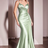 Ladivine KV1119 Dress Soft Satin Fit & Flare Gown