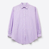 Lilac Stripe Lightweight shirt with embellished with strass
