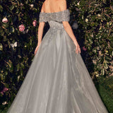 Andrea & Leo MA103 Off The Shoulder Embellished Mermaid Gown