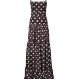 MARANTA DRESS IN MAROON POLKA DOTS