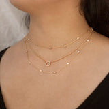 Monroe Crystal Strand Layered Necklace