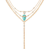 Turquoise Solstice Layered Necklace
