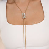Crystalized Bolo Necklace