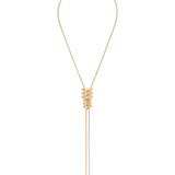 Metal Moderna Bolo Necklace