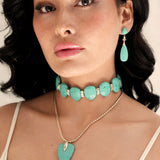 Turquoise Solstice Pendant Choker